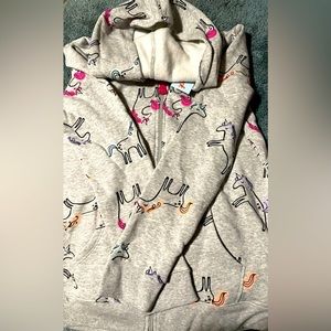 Unicorn zip up Hoodie size 14/16 girls